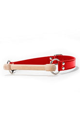 Shots Toys Wooden Bridle Bondage Gag with Straps