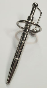 Desire Ribbed Penis Plug With Glans Ring