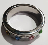 Jewelled Brick Steel Cock Ring