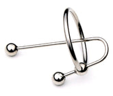 JustSteel Urethra Clip with Glans Ring