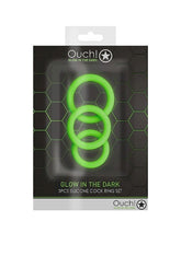 OUCH! Luminescent Pleasure Rings - 3-Pack Set
