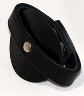 Pleasure Den Leather Cock Ring With Testicle Strap