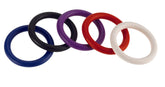 Rainbow Nitrile Cock Ring 5 Pack
