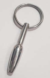 Steel Pleasures Penis Plug Olive Cum Thru with Ring