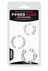 Triple Beaded Ring Set