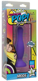 Doc Johnson American Pop Mode 5 inch Anal Plug Purple