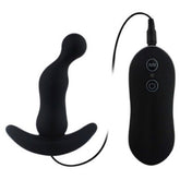 Aphrodisia Curved Vibrating Anal Plug Black