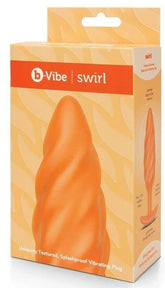 B-Vibe Swirl Texture Vibrating Plug - Thrilling Sensations