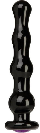 Doc Johnson Unique Black Rose Crystal Butt Plug
