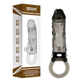Black Warrior Veiny Vibrating Penis Sleeve
