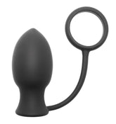 Master Series Bomber - Vibrating Silicone Anal Plug with Cock Ring
