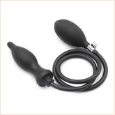 Dark Inflator Silicone Inflatable Dildo Anal Plug