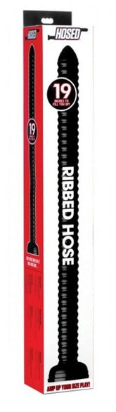Hosed 19 Inch Ribbed Anal Snake
