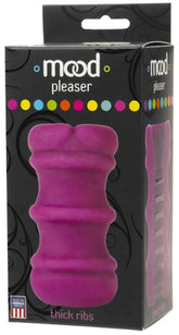 Doc Johnson Mood Pleaser Thick Ribs Mens Masturbator Purple