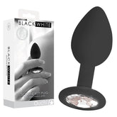 OUCH! BW Silicone Butt Plug with Removable Jewel