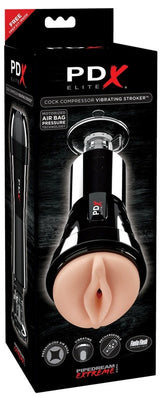 PDX Elite Cock Compressor Vibrating Male Stroker