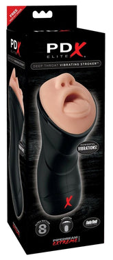 PDX Elite Deep Throat Vibrating Mens Stroker