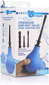 Premium One Way Valve Anal Douche Set