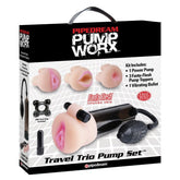 Pump Worx Travel Trio Male Penis Pump Kit