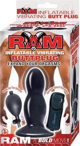 Ram Inflatable Vibrating Buttplug