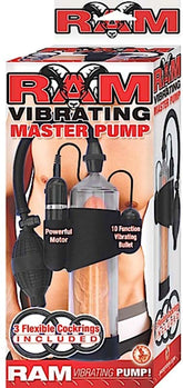 Ram Vibrating Master Mens Penis Pump Clear