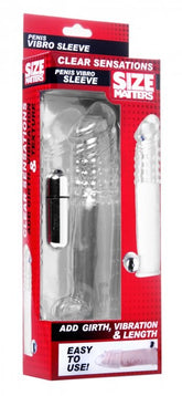 Size Matters Clear Sensations Penis Vibro Sleeve With Bullet