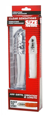 Size Matters Vibrating Penis Enhancer - Clear Sensations