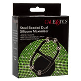 CalExotics Steel Beaded Dual Silicone Maximizer Cock Ring
