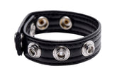 Strict Speed Snap PU Leather Cock Ring