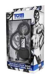 Tom of Finland Silicone Cock Ring & Weighted Anal Ball