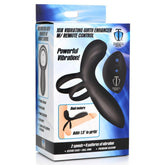 XR Brands Trinity - Dual-Motor Silicone Vibrating Girth Enhancer