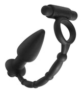Viaticus Cock Ring With Anal Vibe Plug
