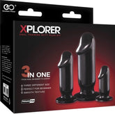 Xplorer Anal Training Cock Plug Kit - Black