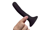 XR Brands Strap-U Black Silicone Strap-On Dildo Small