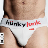 Oxballs Hunker Slider Strap Mens Jock White Snow