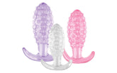 Hott Products Crystal Ballers 3 Piece Silicone Anal Plug Set