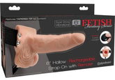 Fetish Fantasy 6 inch Rechargeable Hollow Strap-On Sex Toy