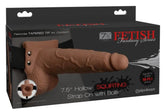 Fetish Fantasy 7.5 inch Hollow Squirting Strap-On with Balls