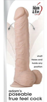 Adam's Posable True Feel Pleasure Toy - Hands-Free Delight