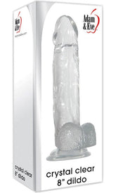 Adam and Eve Crystal Clear 8 inch Dildo