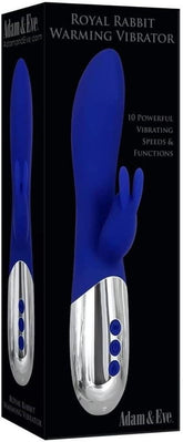 Adam & Eve Royal Warming Rabbit Vibrator - Dual Stimulation Delight