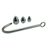 Stainless Steel Bondage Delight - Anal Hook and Plug Set