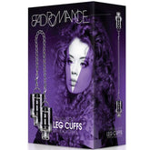 Bad Romance Translucent Leg Cuffs with Black Stripes