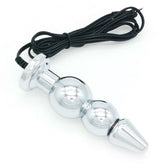 Bipolar Metal Electric Shock Butt Plug - H