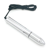 Bipolar Metal Electric Shock Butt Plug - V