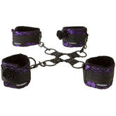 Doc Johnson Black Rose Four-Way Foreplay Cuff Set