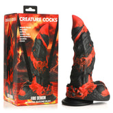 Creature Cocks - Ignite Your Desires with the Fire Demon Dildo