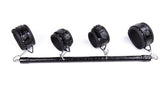 Crocodile Wrist and Ankle Cuffs Bar Black