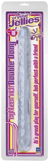 Crystal Jellies 18 Double Dong Clear
