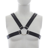 Deluxe Faux Leather Chest Harness